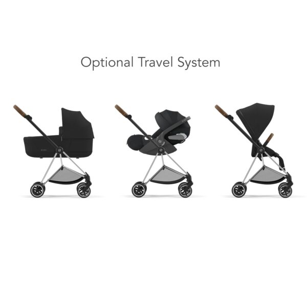 Cybex Mios Chrome Brown Stroller Sepia Black - Image 4