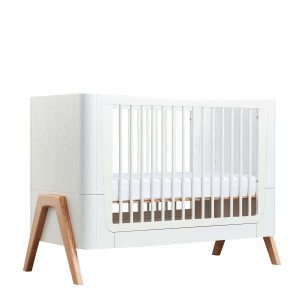 Baby Cot Bed Hera White Natural