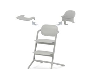 Lemo 3 in 1 High Chair Suede Grey