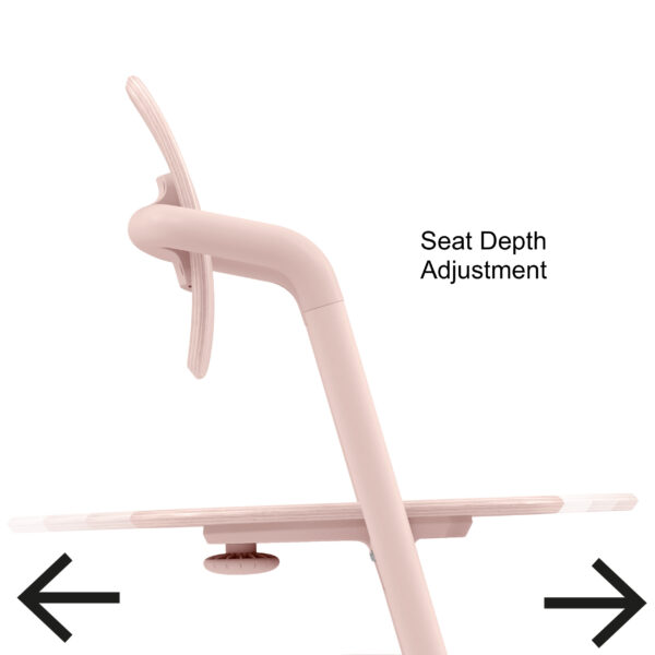 Cybex Lemo 3 in 1 High Chair Pearl Pink - Image 7