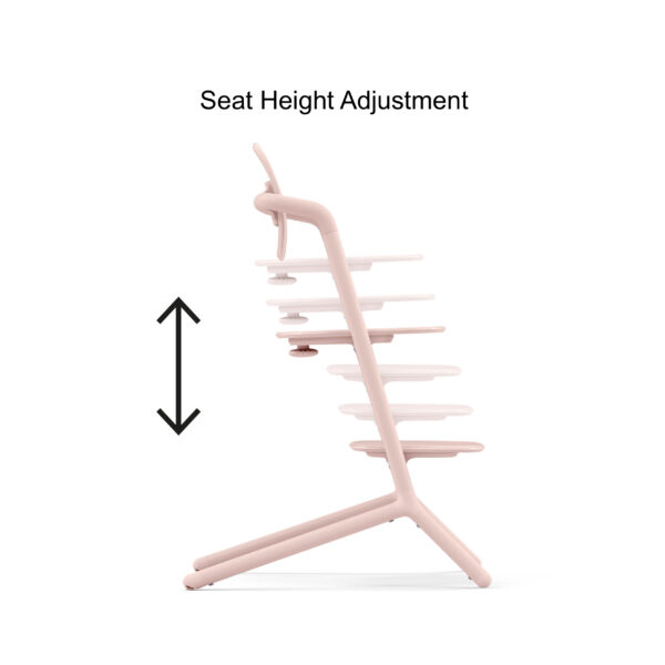Cybex Lemo 3 in 1 High Chair Pearl Pink - Image 6