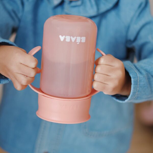 Beaba Training Cup 360 with Lid Pink - Image 4