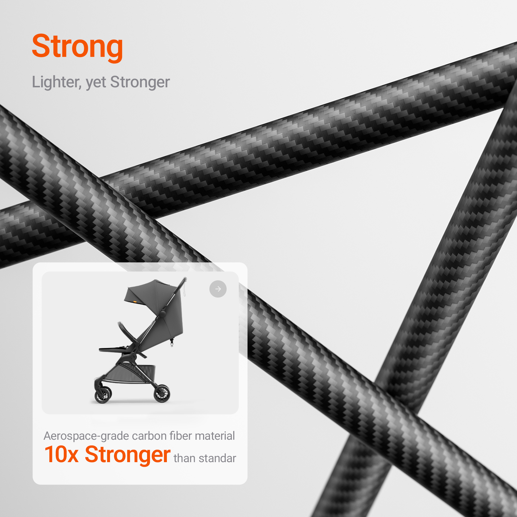 Mamazing Ultra Air X Stroller Black - Image 4