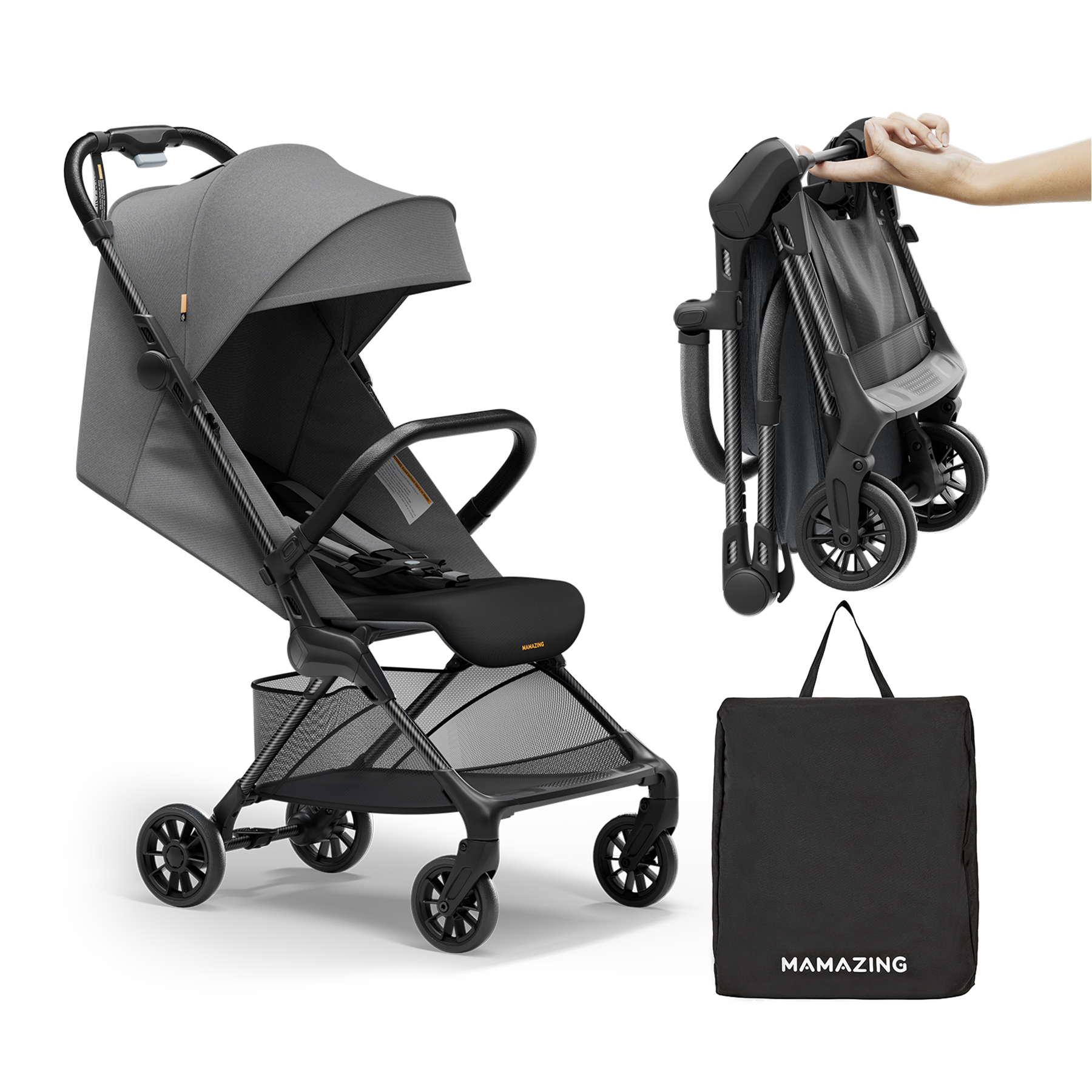 Mamazing Ultra Air X Stroller Black