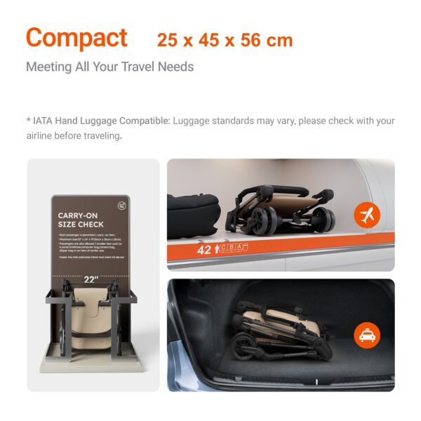 Mamazing Ultra Air X Stroller Brown - Image 8