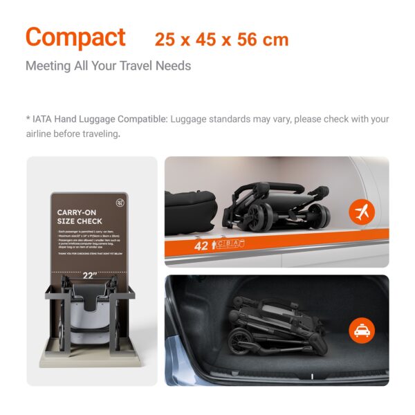 Mamazing Ultra Air X Stroller Grey - Image 8