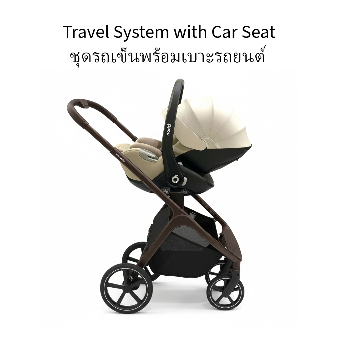 Easywalker Zoey Stroller + CC + Nado Car Seat O1 iSize + Base - Image 8