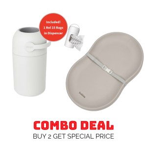 Magic Diaper Pail + Bubble Changing Mat Combo