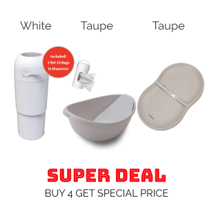 Magic Pail + Bubble Mat + Bath Combo - Thoth White