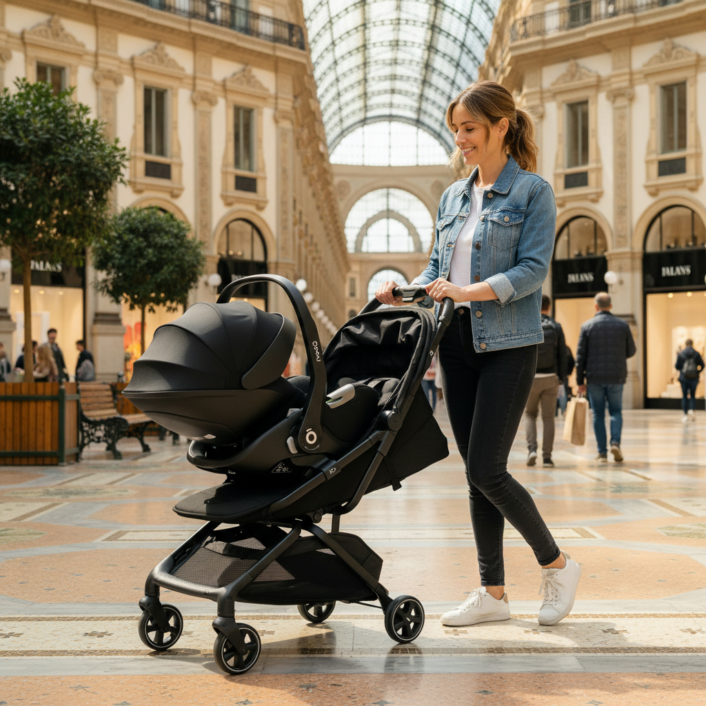 Mini S Stroller by Easywalker + Nado O1 Car Seat + Base - Image 6
