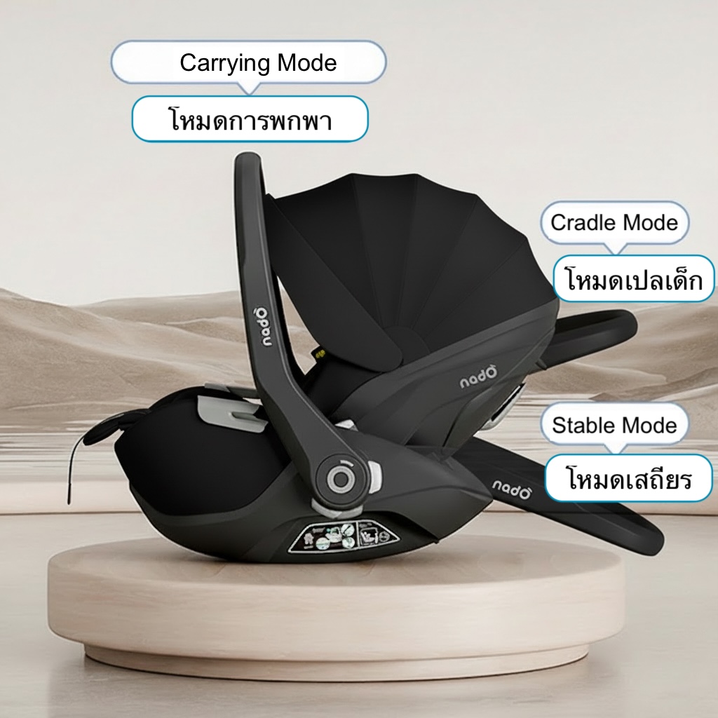 Nado O1 Lotus iSize Black + Base - Image 7