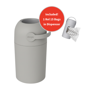 Magic Diaper Pail Majestic Concrete